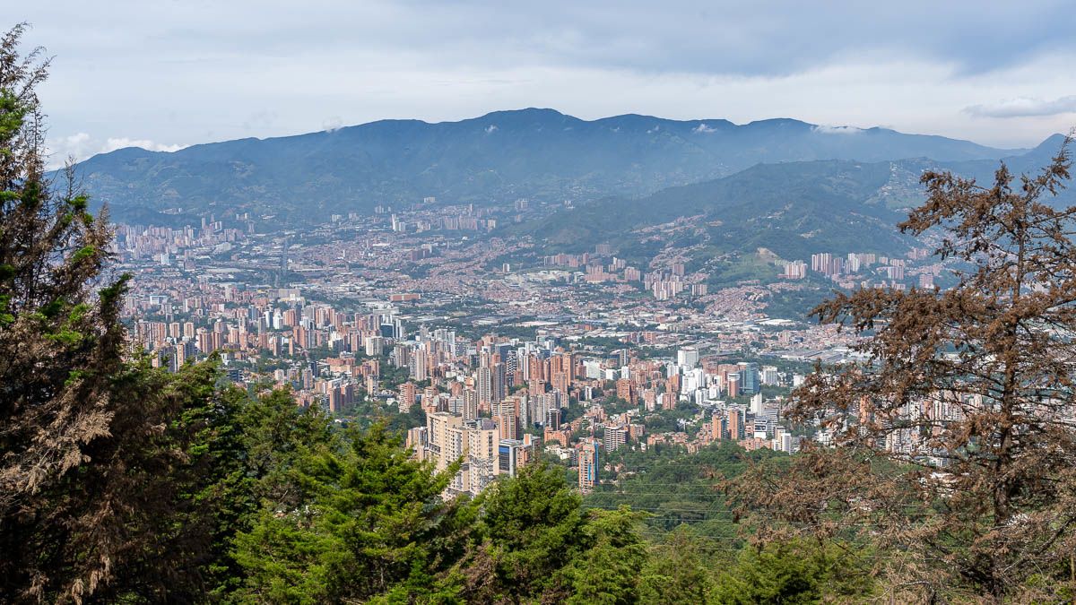 A cityscape of Medellín, Colombia.