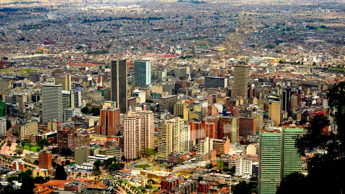 A cityscape of Bogotá, Colombia