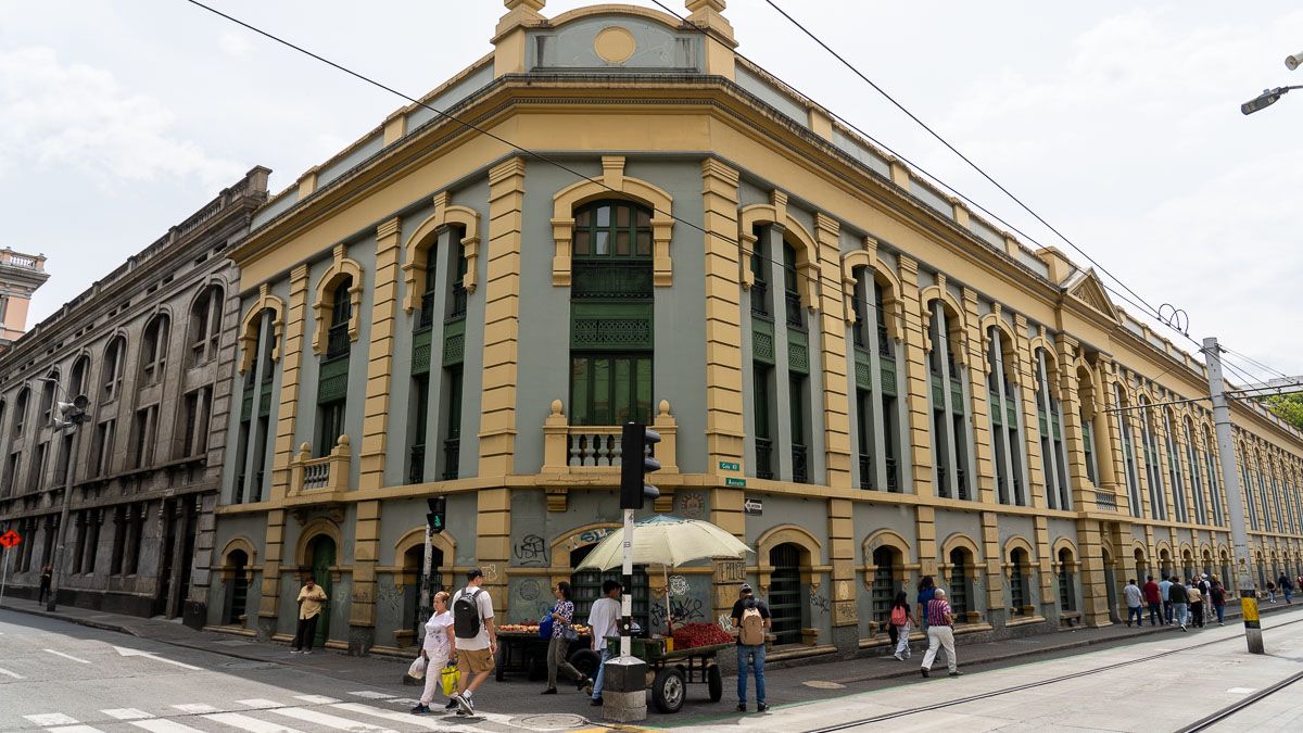A colonial style building in Medellín, Colombia.